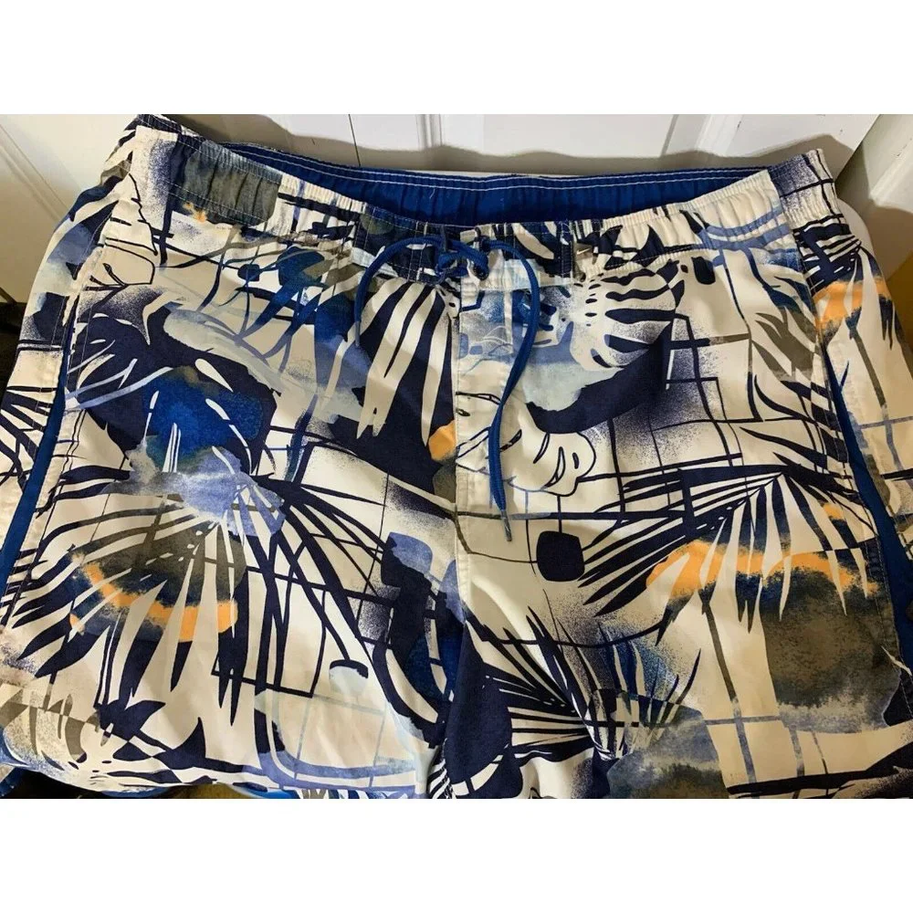 Vintage Nike Men’s‎ Sz XL 80s 90s Swim Surf Board Trunks Shorts Blue
